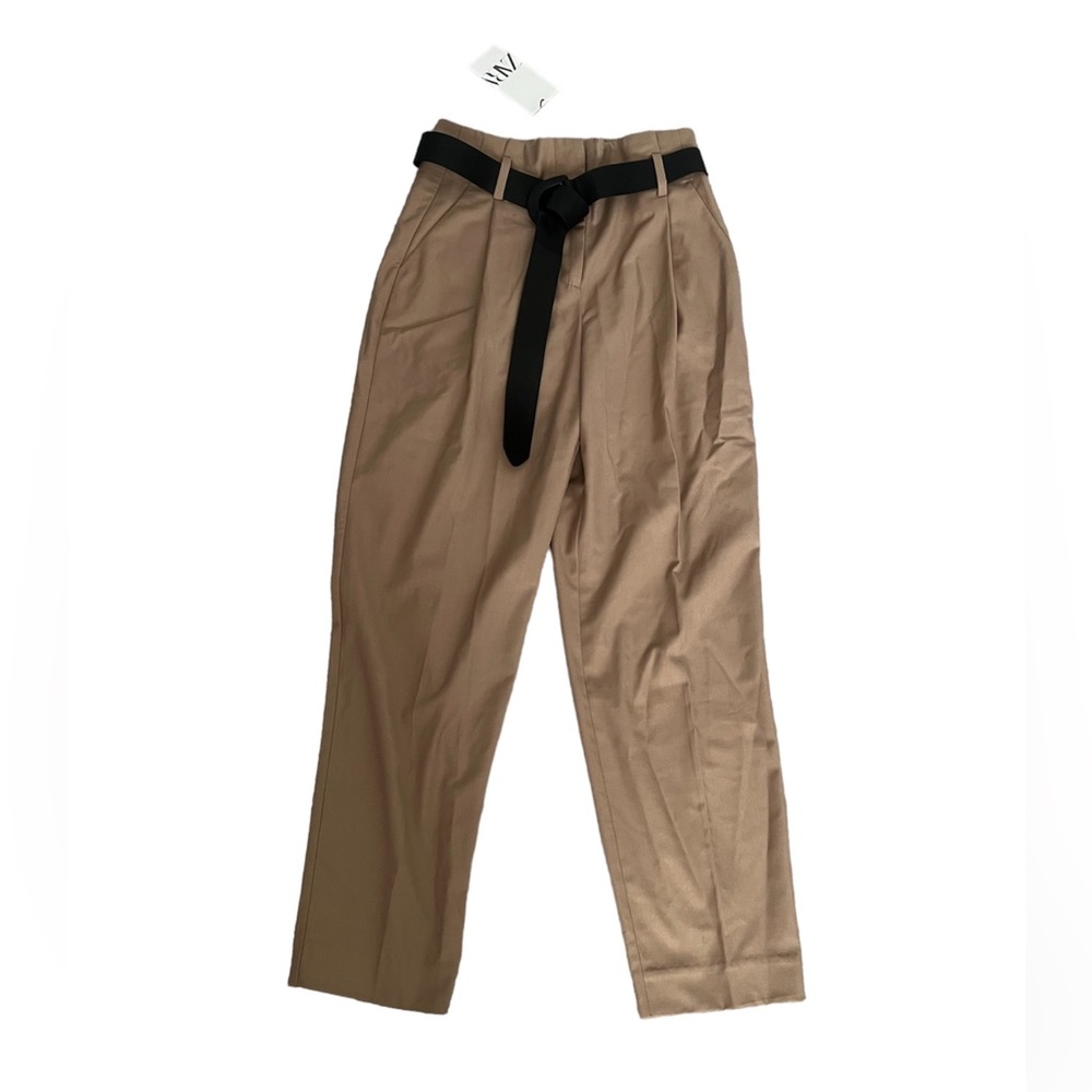 Zara khaki pants with belt